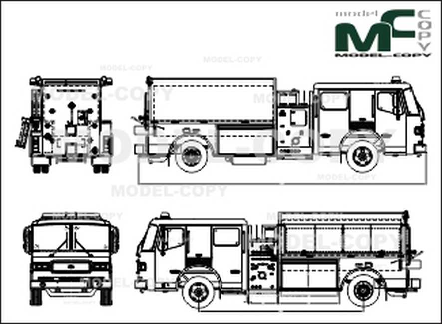 886x649 american lafrance custom liberty tanker - Fire Engine Drawing