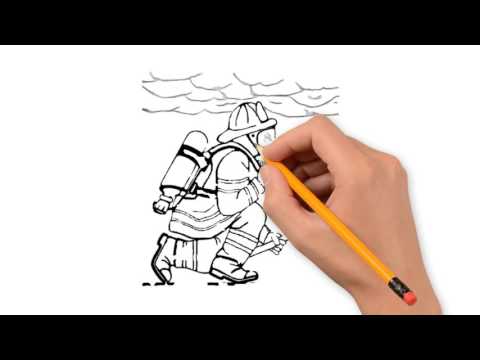 480x360 The Fire Extinguisher Things Pencil To Draw Step - Fire Extinguisher Drawing