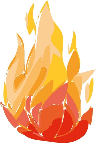 387x574 fire flames clip art free vector in open office drawing - Fire Flames Drawing