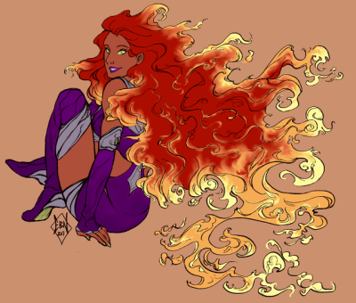 400x340 The Real Girl On Fire Tumblr - Fire Girl Drawing