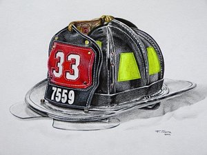 300x225 Fire Helmet Drawings Fine Art America - Fire Helmet Drawing