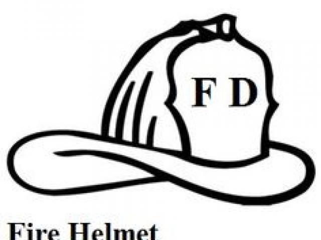 Fire Truck Clipart Firefighter Helmet - Fire Helmet Drawing. 