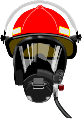 344x500 Fire Helmet Vector Drawing - Fire Helmet Drawing