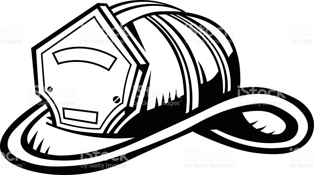 1024x571 Firefighter Helmet Clipart Great Free Clipart, Silhouette - Fire Helmet Drawing