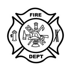 236x236 Fire Department Maltese Cross Coloring - Fire Helmet Drawing
