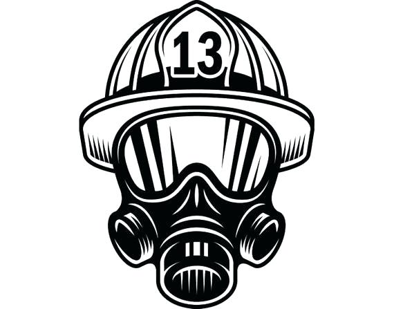 570x447 Fire Helmet Clip Art Firefighter Black And White Shield Spapushin - Fire Helmet Drawing