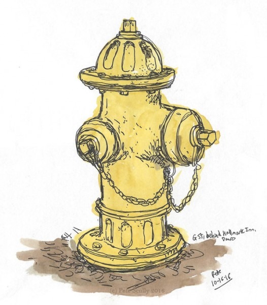 526x600 Fire Hydrant Drawing - Fire Hydrant Drawing