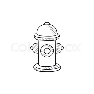 320x320 Fire Hydrant Vector Sketch Icon Stock Vector Colourbox - Fire Hydrant Drawing