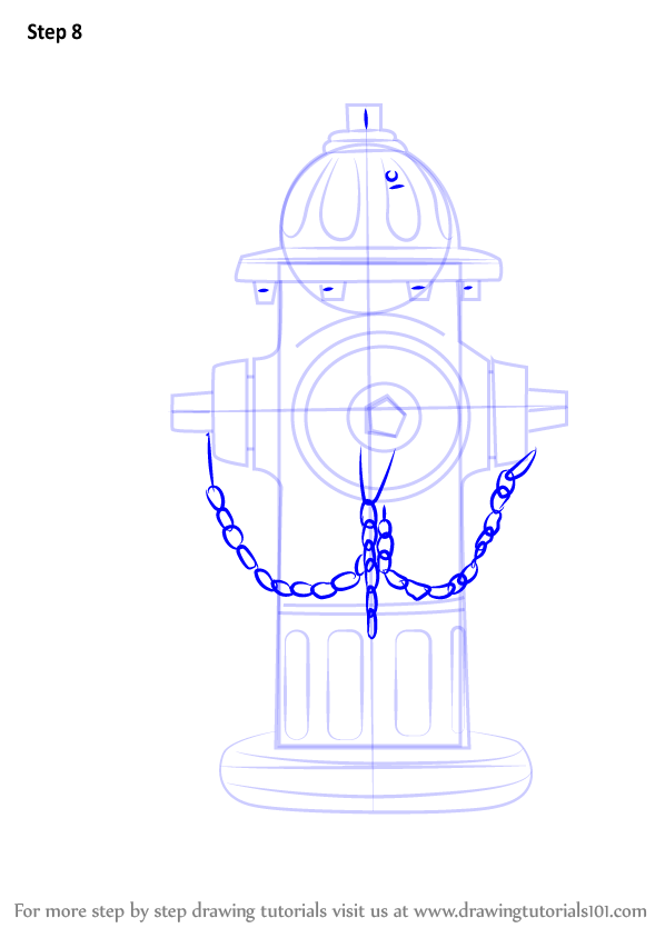 598x844 Learn How To Draw Fire Hydrant - Fire Hydrant Drawing