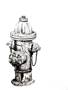 225x300 Silent Hydrant Drawing - Fire Hydrant Drawing