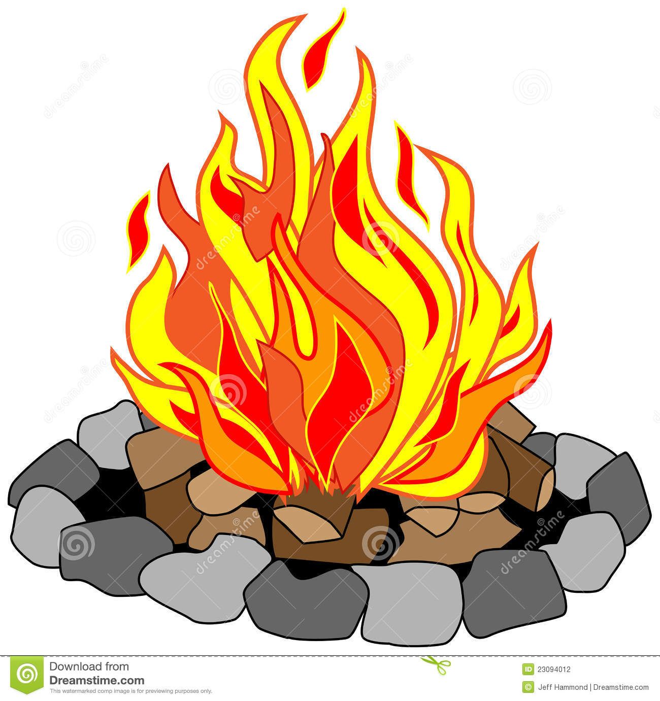 1300x1381 campfire clip art free vector drawing of campfire in a stone pit - Fire Pit Drawing