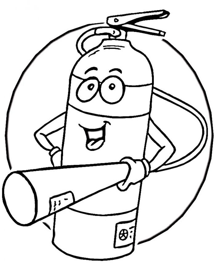 728x856 Printable Fire Safety Coloring Pages - Fire Safety Drawing