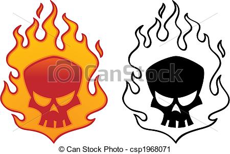 450x301 fire skull vector clip art images fire skull clipart - Fire Skull Drawing