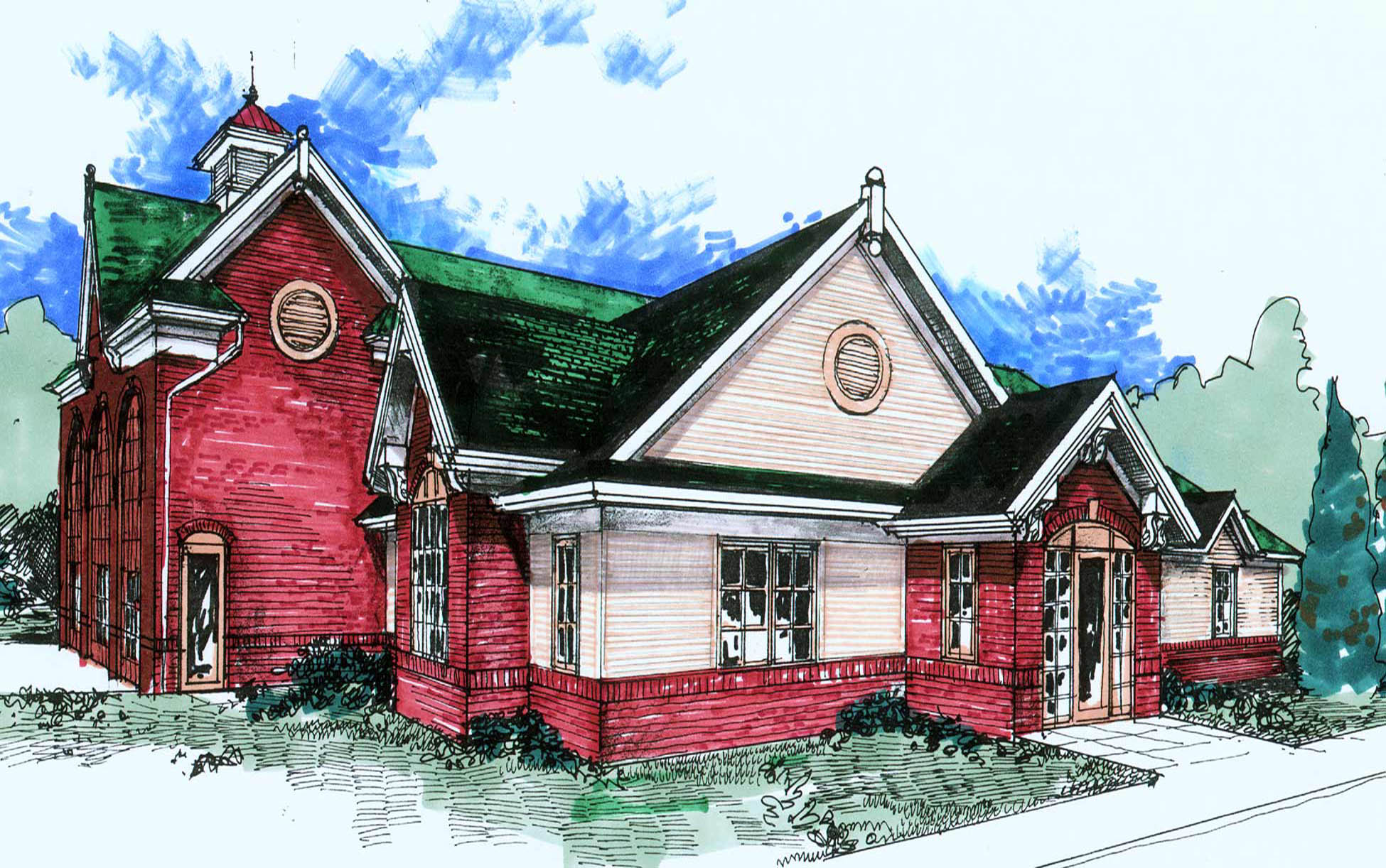 1950x1222 village of clarkston fire station desrosiers architects - Fire Station Drawing