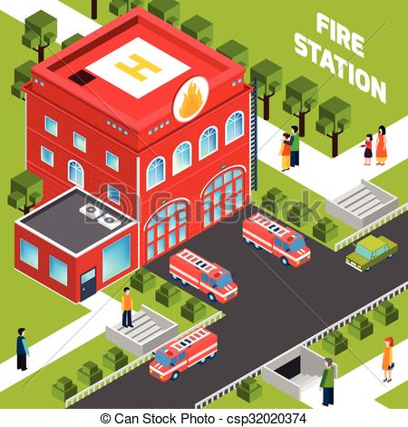 450x470 collection of 'fire department drawing' download more than - Fire Station Drawing