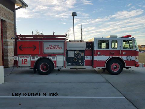 480x360 Easy To Draw Fire Truck Fire Truck Partslatch D Ring Od Lh - Fire Truck Drawing