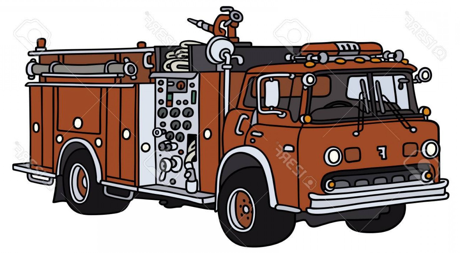 Fire Truck Drawing at Explore collection of Fire