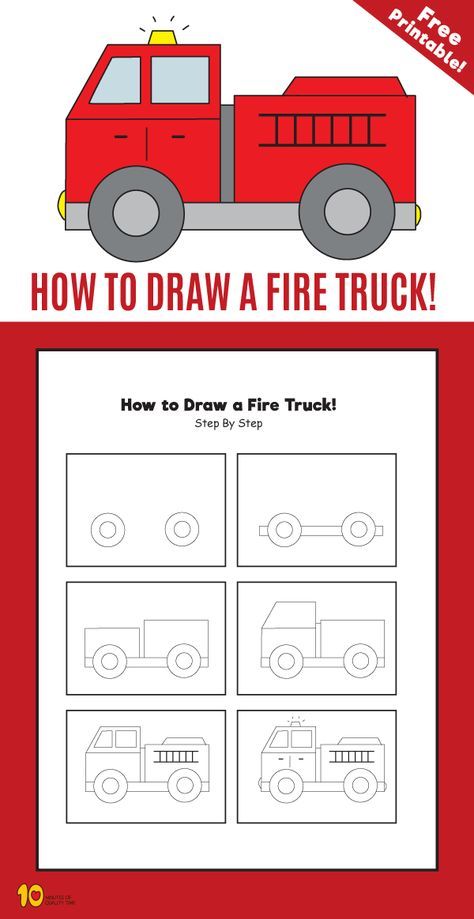474x919 How To Draw A Fire Truck Doodle Drawings, Kindergarten Drawing - Fire Truck Drawing