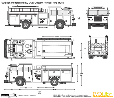 Fire Truck Drawing at PaintingValley.com | Explore collection of Fire ...