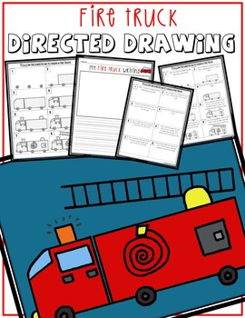 270x350 Directed Drawing - Fire Truck Drawing