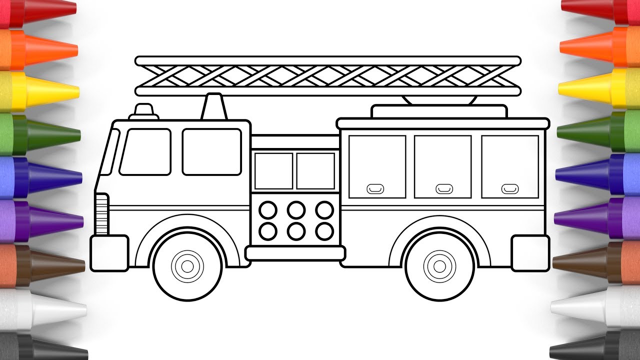 Fire Truck Drawing For Kids at Explore collection
