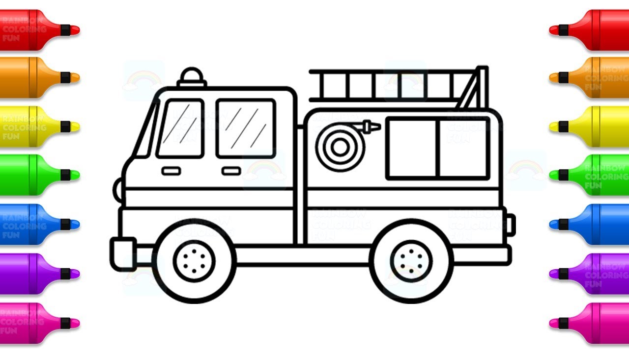 Fire Truck Coloring. 