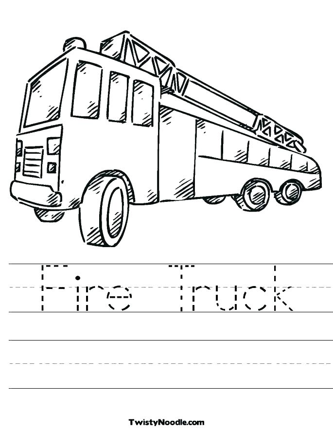 685x886 Fire Truck Line Drawing At Free For Personal Use Pictures - Fire Truck Line Drawing
