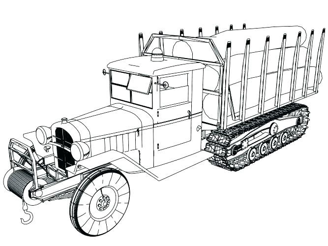 667x500 old fire truck coloring pages old truck coloring pages fire truck - Fire Truck Line Drawing