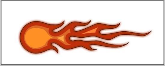 550x221 Display Tattoos Fireball Logo Design - Fireball Drawing