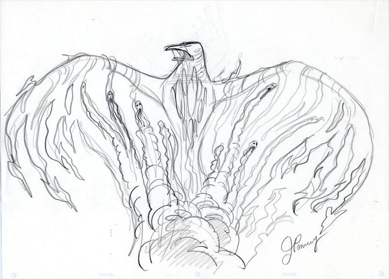 800x573 Disney Fantasia Character Drawing - Firebird Drawing