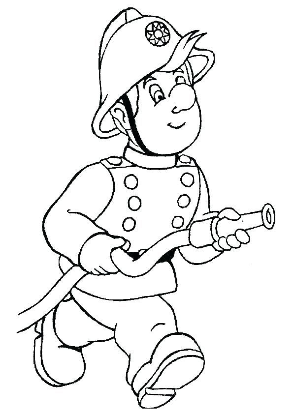 Firefighter Cartoon Drawing at Explore collection