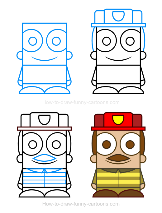 520x685 Firefighter Clipart - Firefighter Cartoon Drawing
