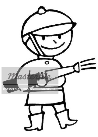 322x450 Cartoon Fireman Putting Out Fire - Firefighter Cartoon Drawing