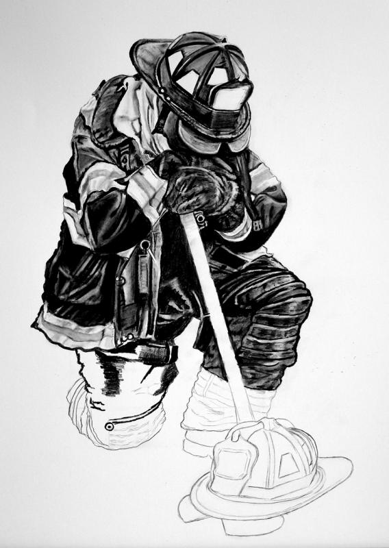 Firefighter Sketch at Explore collection of