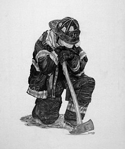 253x300 Firefighter Drawings Fine Art America - Firefighter Drawing