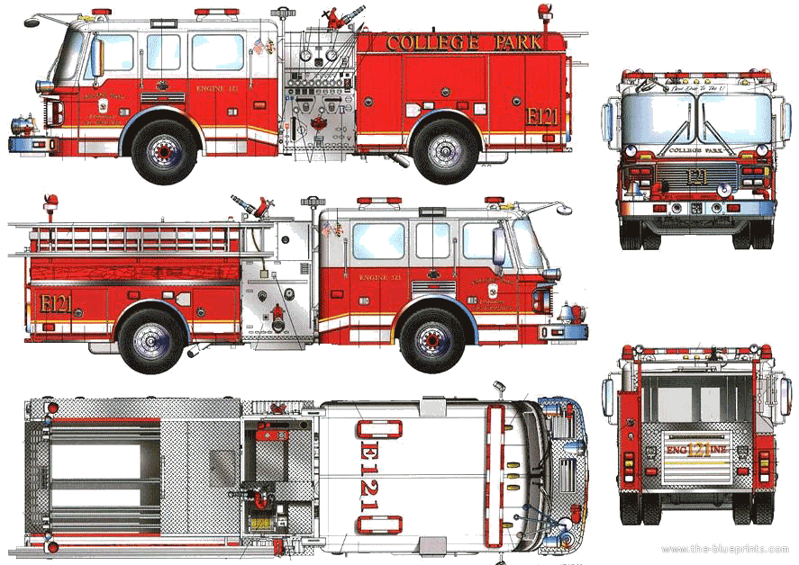 887x628 Fire Truck Drawing - Firefighter Truck Drawing