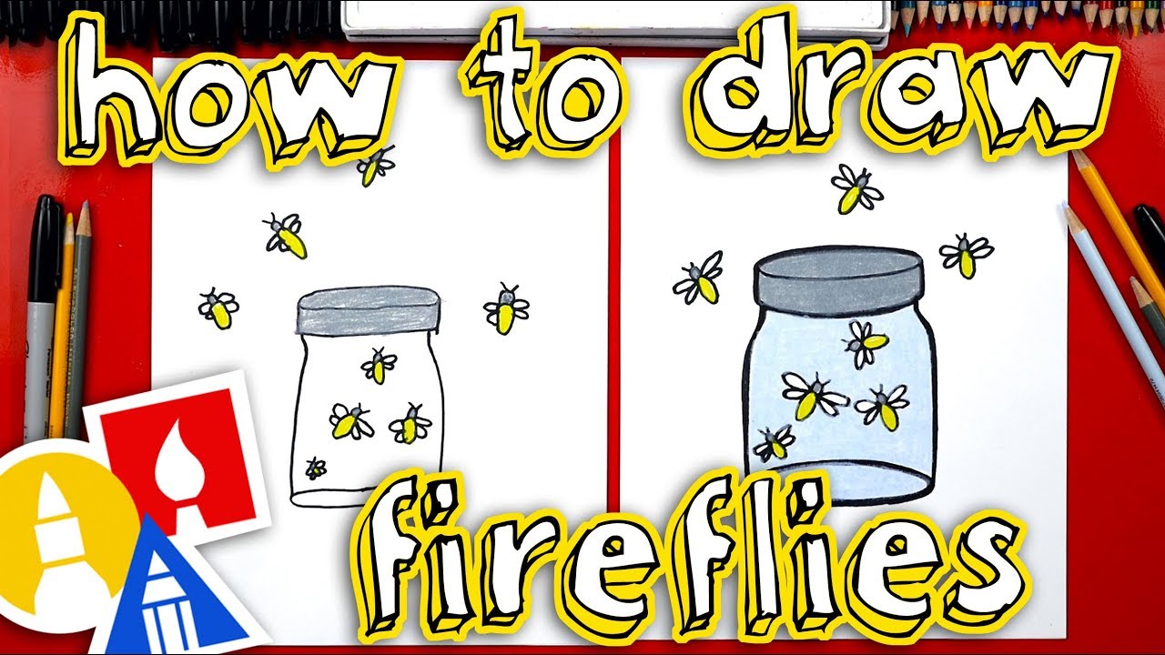 1280x720 How To Draw Fireflies In A Jar - Firefly Drawing