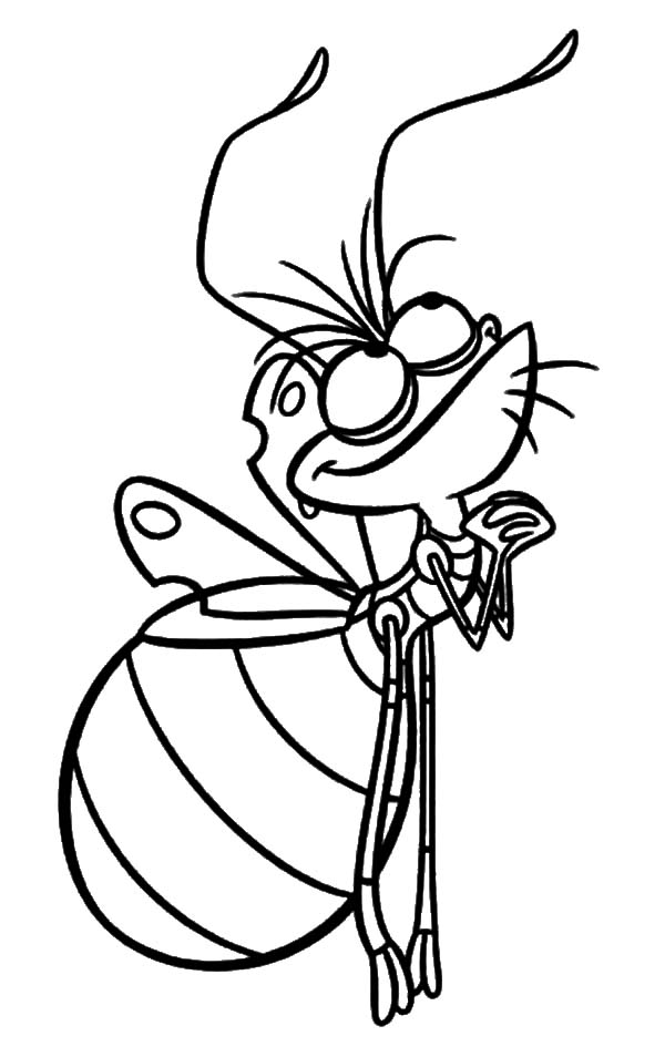 600x954 Firefly Coloring - Firefly Insect Drawing