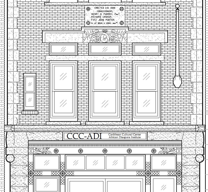 847x780 Historic Firehouse Rehabilitation Into Community Outreach Center - Firehouse Drawing