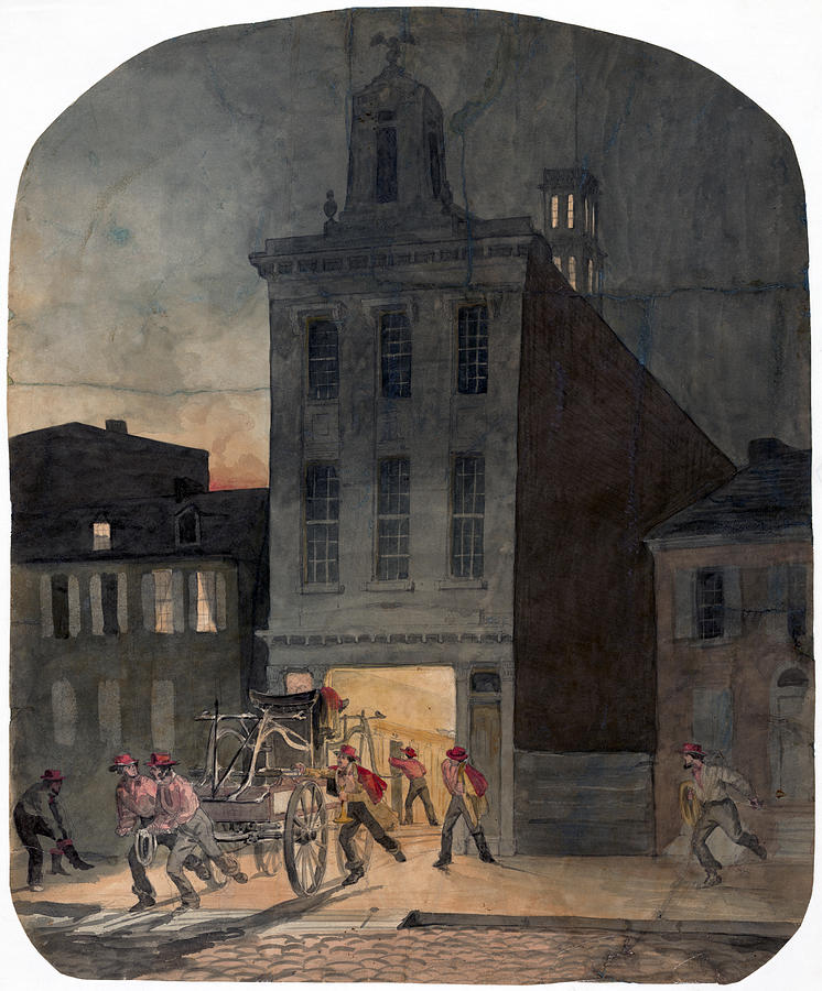 746x900 Philadelphia Firehouse Drawing - Firehouse Drawing