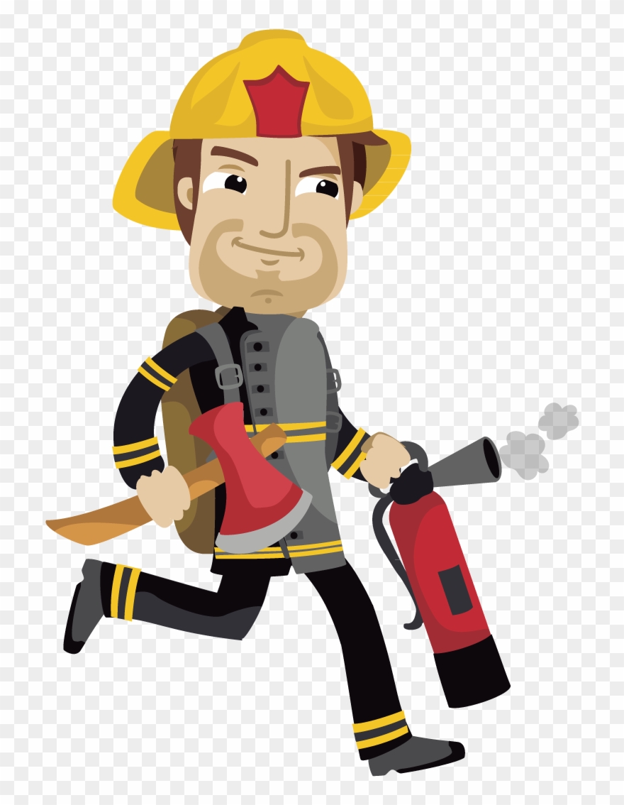 880x1134 fireman vector - Fireman Drawing