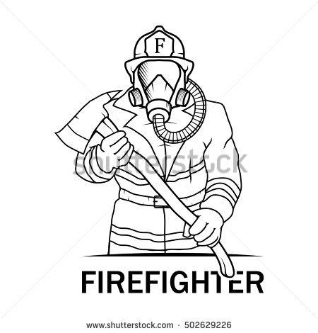 450x470 huge collection of 'fireman drawing' download more than images - Fireman Drawing