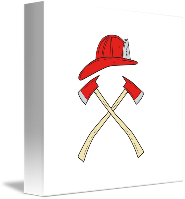 606x650 fireman helmet crossed fire axe drawing - Fireman Hat Drawing