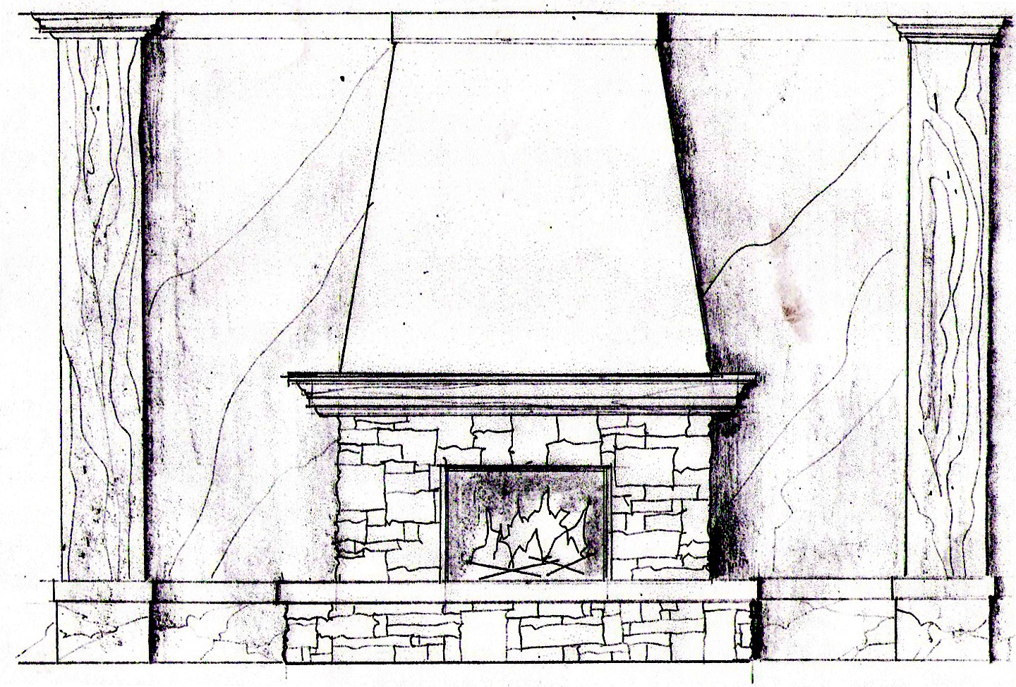 Fireplace Drawing at Explore collection of