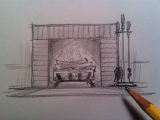 320x240 how to draw a fireplace hubpages - Fireplace Drawing