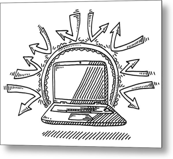 600x551 Laptop Computer Internet Security Firewall Drawing - Firewall Drawing