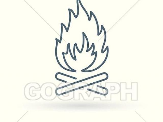 640x480 Drawn Fireplace Firewood - Firewood Drawing