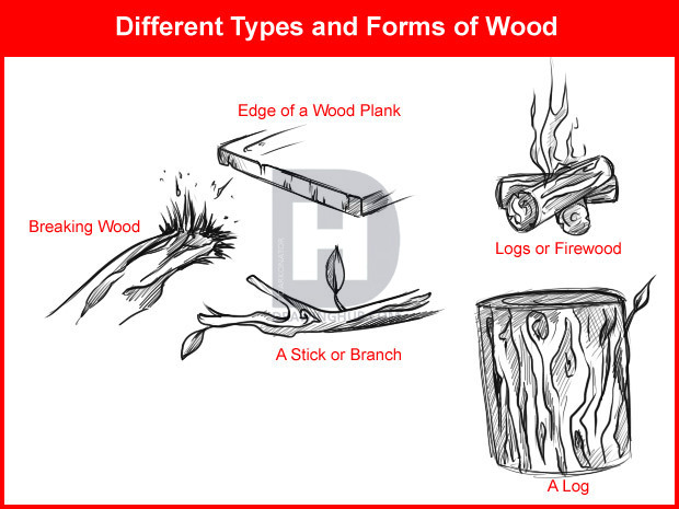 620x465 How To Draw Wood, Step - Firewood Drawing