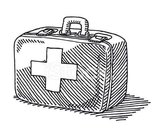 513x439 first aid case drawing stock vector - First Aid Drawing