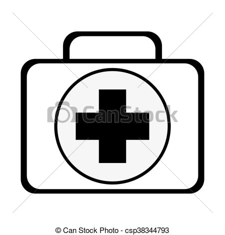 450x470 simple flat design first aid kit icon vector illustration - First Aid Drawing